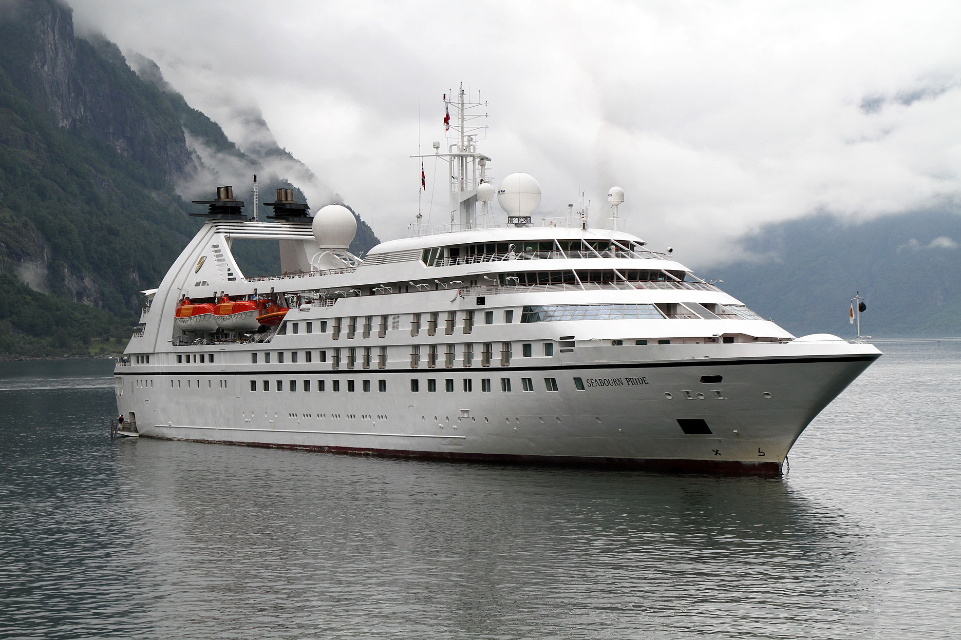 Het cruiseschip Seabourn Pride